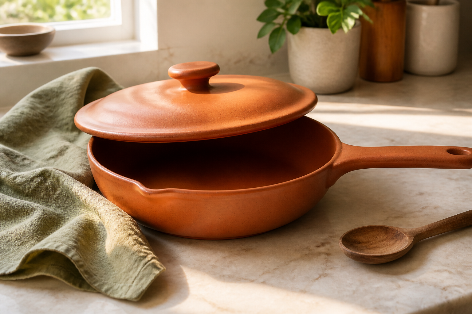 Everyday Pan terracotta cookware